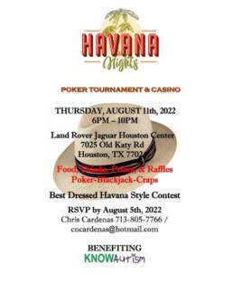 Havana Nights - Poker Tournament Flyer